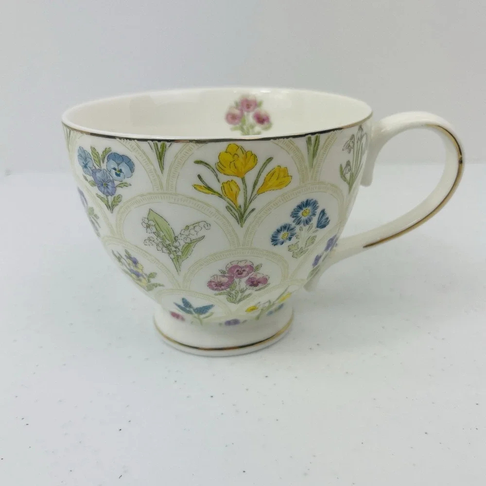 Grace Teaware Spring Garden Fine Porcelain China Tea Cup Or Coffee Mug